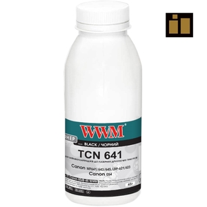 Тонер + чіп чорний Black для Canon MF641 / 643 / 645, LBP-621 / 623, Canon 054 бутль 45г WWM