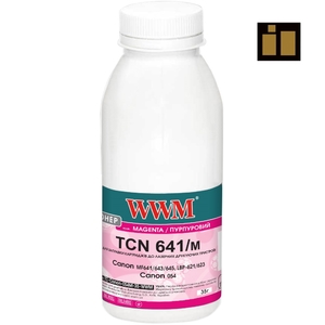 Тонер + чип пурпурный Magenta для Canon MF641/643/645, LBP-621/623, Canon 054 бутль 35г WWM