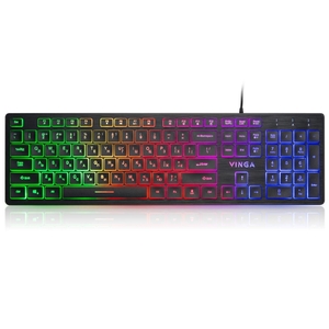 Клавіатура USB, 104 клавіші black KB410 Vinga