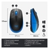 Мишка бездротова, 1000 DPI, 3 клавіші Blue M190 Logitech