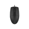 Мишка USB, 1000 DPI, 3 клавіші Black OP-330 A4Tech