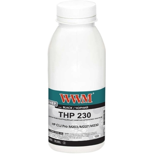 Тонер черный Black универсальный для HP LJ Pro M203 / M227 / M230 бутль 120 г WWM