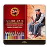 Карандаши цветные акварельные 24 цвета художественные, подарочная металлическая упаковка Mondeluz Koh-i-Noor
