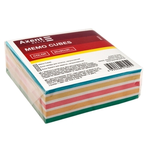 Папір для нотаток, 90х90 мм, 300 аркушів, мікс COLOR Delta D8023 Axent