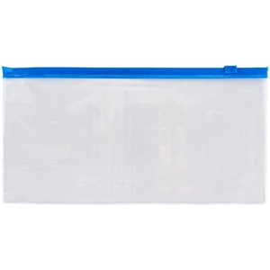 Папка-конверт DL, на zip-lock блискавці, синя 1409-22-A Axent