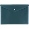 Папка-конверт А4, на кнопці, зелена Earth colors 1412-06-A Axent