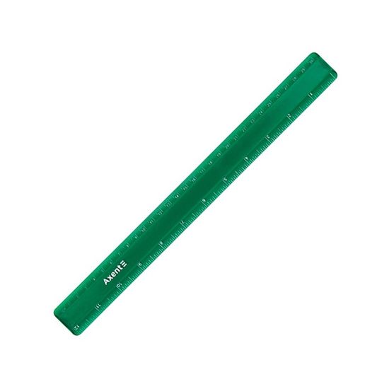 Лінійка пластикова, 30см, матова, зелена 7530-05-A (1)