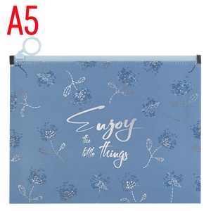 Папка А5+, на молнии zip-lock Flower Symphony-3 1498-46-A Axent