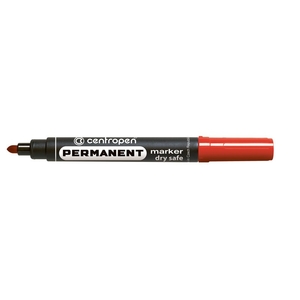 Маркер Permanent Dry Safe 8510 для нанесення стійких написів практично на будь-яку поверхню, не висихає без ковпачка до 14 днів, термостійке чорнило до 100°С, червоного кольору, круглий пишучий вузол,