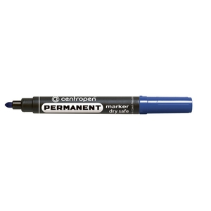 Маркер Permanent Dry Safe 8510 для нанесення стійких написів практично на будь-яку поверхню, не висихає без ковпачка до 14 днів, термостійке чорнило до 100°С, синього кольору, круглий пишучий вузол, ш