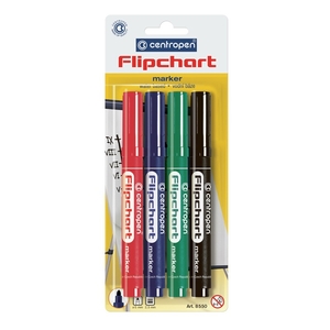 Набір маркерів для фліпчарту, 4 кольори Flipchart 8550/4/BL Centropen