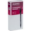 Маркер перманентний чорний, 1 мм Permanent 2535-01-A Axent