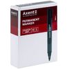 Маркер перманентный черный, 2 мм Permanent Comfort Grip 2542-01-A Axent