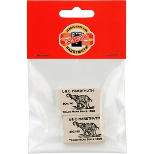 Ластик мягкий, 2 шт в упаковке Слон 300/40/2/P Koh-i-Noor