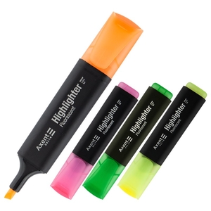 Набор текстовых маркеров, 4 цвета Highlighter Delta D2501-40 Axent