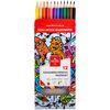 Карандаши цветные Teenage, 12 цветов – набор в красочной палитре оттенков. Сочные цвета, яркая картонная упаковка. 3552