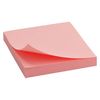 Блок паперу з клейким шаром, 75x75мм, 100 аркушів. Колір рожевий. Щільність 75г/м2. D3314-03 (1)