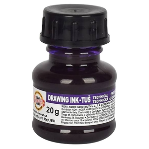 Тушь для чертежа фиолетовая, 20 г в баночке 1417006 Koh-i-Noor