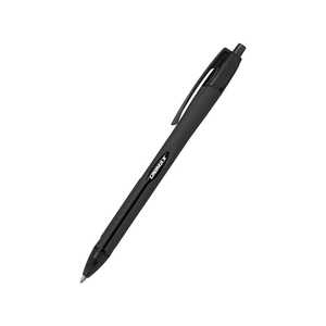 Ручка кулькова автоматична чорна 0,7 мм Aerogrip UX-136-01 Unimax