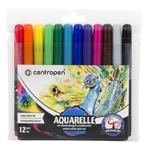 Акварельні фломастери, 12 кольорів 8683/12 Centropen