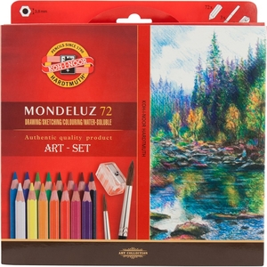 Карандаши цветные акварельные 72 цвета художественные MONDELUZ Koh-i-Noor