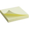 Блок паперу з клейким шаром, 75x75 мм, 100 аркушів. Колір жовтий. Щільність 75 г/м2. 2314-01-A (1)