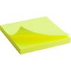 Блок паперу з клейким шаром, 75x75 мм, 80 аркушів. Колір неоновий жовтий. Щільність 75 г/м2. 2414-11-A (1)