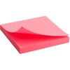 Блок паперу з клейким шаром, 75x75 мм, 80 аркушів. Колір неоновий рожевий. Щільність 75 г/м2. 2414-13-A (1)