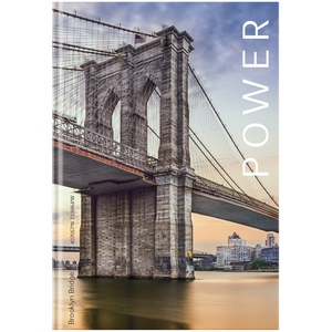 Книга канцелярская А4, 96 страниц в клетку, обложка картон твердый Power 8422-567-A Axent