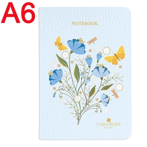 Блокнот А6, 60 сторінок в клітинку, обкладинка шкіра м'яка Turnowsky. Secret Garden 8711-1-A-TR Axent