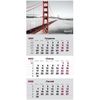Календар настінний квартальний на 2022 рік, 63х29,7 см, на пружині Міст 8801-01-A Axent
