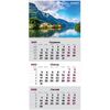 Календар настінний квартальний на 2022 рік, 63х29,7 см, на пружині Норвегія 8801-03-A Axent