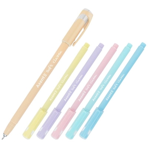 Ручка кулькова синя 0,7 мм, мікс Soft Pastel AB1102-02-A Axent