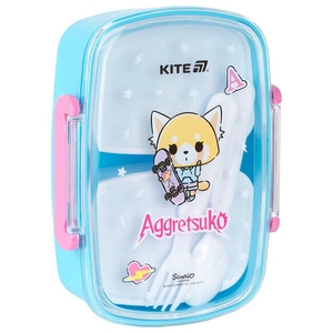Ланчбокс, 750 мл, со столовыми приборами Aggretsuko AR25-181 Kite