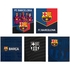 Зошит в клітинку 24 аркуші, кольорова обкладинка Soft-touch + УФ-лак, дизайн: FC Barcelona Kite BC26-238