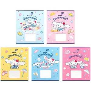 Тетрадь в клеточку 18 листов, цветная обложка Soft-touch + УФ-лак, дизайн: Cinnamoroll Kite CR26-236