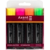 Набор текстовых маркеров, 4 цвета Delta Highlighter Standard D2505-40 Axent