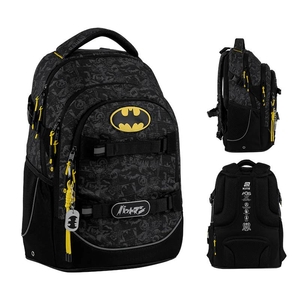 Рюкзак шкільний DC Batman DC25-727M Kite, дихаюча анатомічна спинка, світловідбивні елементи, система кріплення лямок