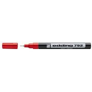 Маркер лаковий Paint e-792, для перманентного промислового маркування на усіх матеріалах і для оздоблювальних робіт, червоного кольору, термостійкість чорнила до +400°С, круглий пишучий вузол, ширина