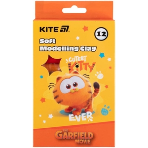 Пластилін восковий, 12 кольорів, 200 г Garfield GF25-086 Kite