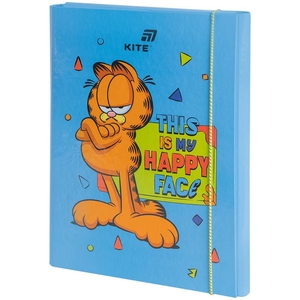Папка для уроків праці А4, на гумці Garfield GF25-213 Kite