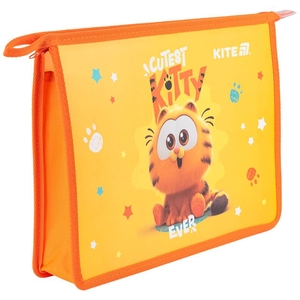 Папка для тетрадей пластиковая А4+, на молнии Garfield GF25-428 Kite