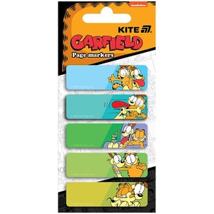 Стікери-закладки, 15х50 мм, 5 видів по 20 аркушів, мікс Garfield GF25-480 Kite