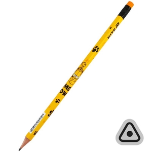 Карандаш чернографитный НВ, с резинкой Garfield GF26-046 Kite