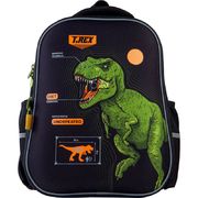 Рюкзак полукаркасный Education Dinosaur GO21-165M-4 Go Pack, ортопедическая спинка, нагрудный ремень, светоотражающие элементы