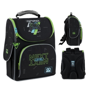 Рюкзак школьный каркасный Next Level GO25-5001S-7 GO Pack, ортопедическая спинка, прорезиненное дно, светоотражающие элементы, система крепления лямок