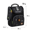 Рюкзак школьный каркасный Warrior GO25-5001S-8 GO Pack, ортопедическая спинка, прорезиненное дно, светоотражающие элементы, система крепления лямок