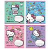 Тетрадь в косую линию 12 листов, цветная обложка УФ-лак, дизайн: Hello Kitty Kite HK22-235