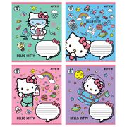 Зошит в косу лінію 12 аркушів, кольорова обкладинка УФ-лак, дизайн: Hello Kitty Kite HK22-235