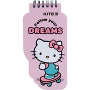 Блокнот В7, 50 сторінок, картонна обкладинка Hello Kitty HK22-465 Kite